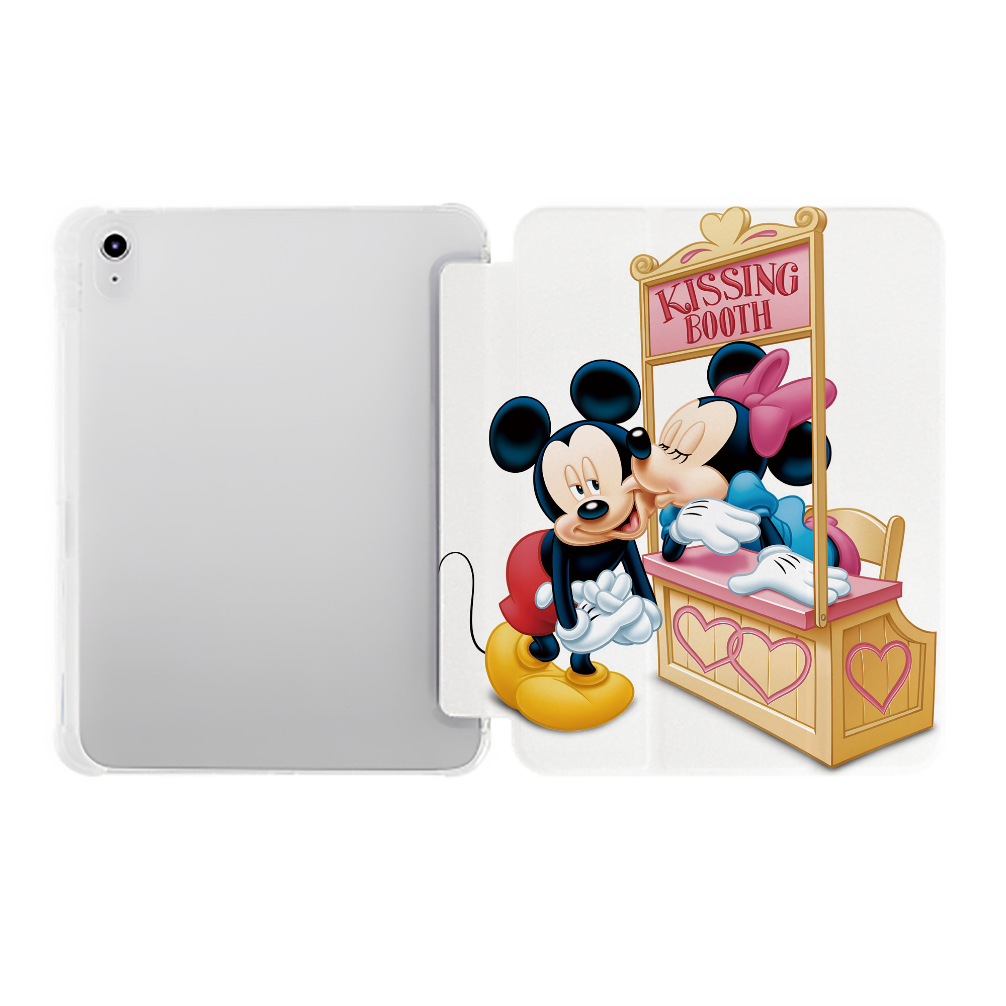 （画像用） ミッキーマウス Mickey Mouse IPad ケース ペン収納付き 三つ折りスタンド PUレザー×シリコン 対応機種9.5/10.5/10.9インチ